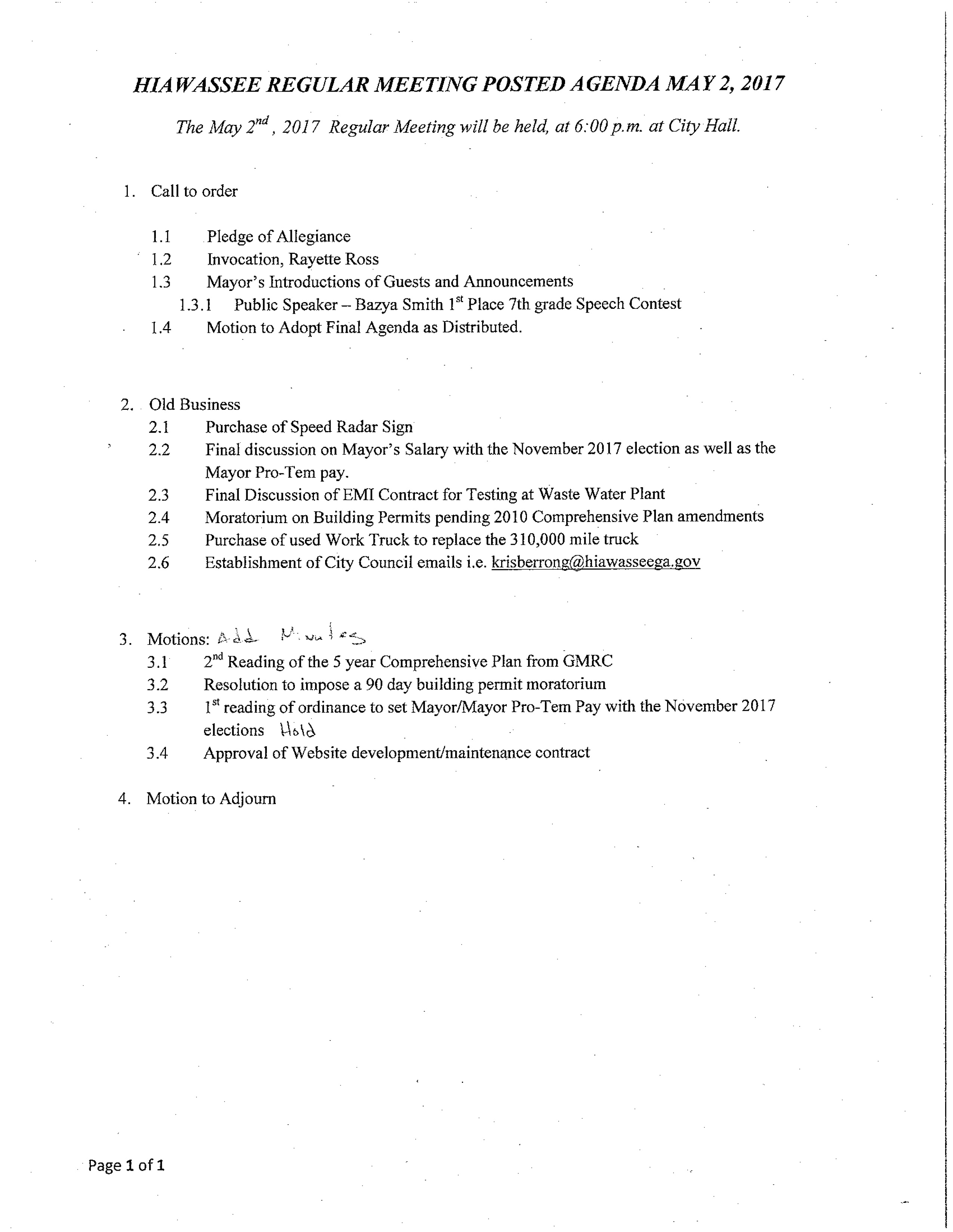 May 02 2017 Agenda and Minutes1